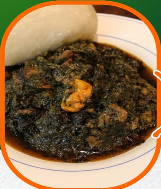 Plat de water fufu et eru